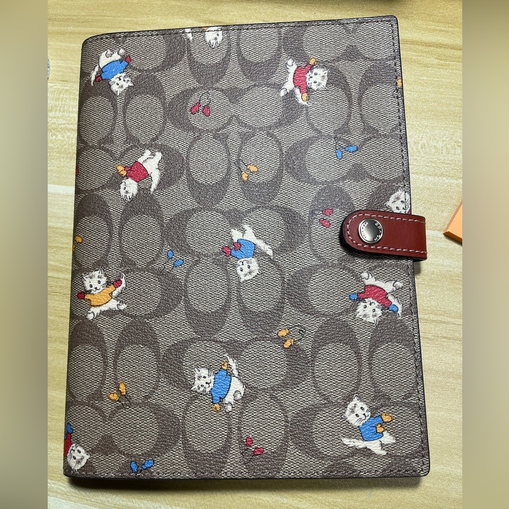 Coach Notebook and Cover with Cats